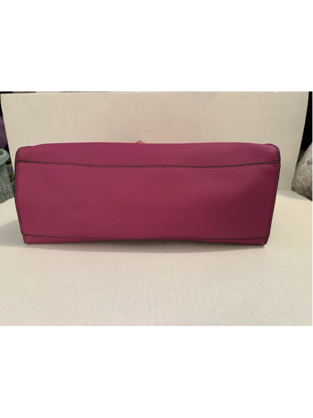 Trina Turk Magenta Tote Satchel Handbag w/ Hanging Coin Purse - Picture 5 of 9